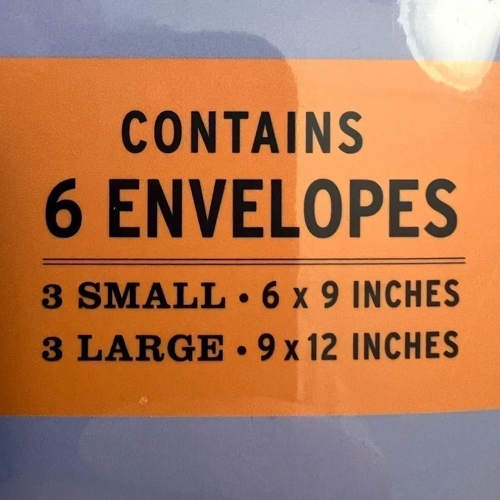 Knock Knock 6 Pack of Manila Not Vanilla Envelopes